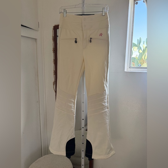 Perfect Moment Aurora Cream Flare Ski Pants RED STAR MODEL - Picture 7 of 14